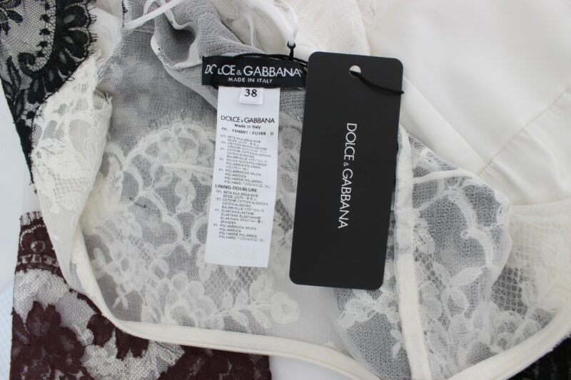 Dolce & Gabbana Floral Lace Silk Blend Maxi Dress - Image 8