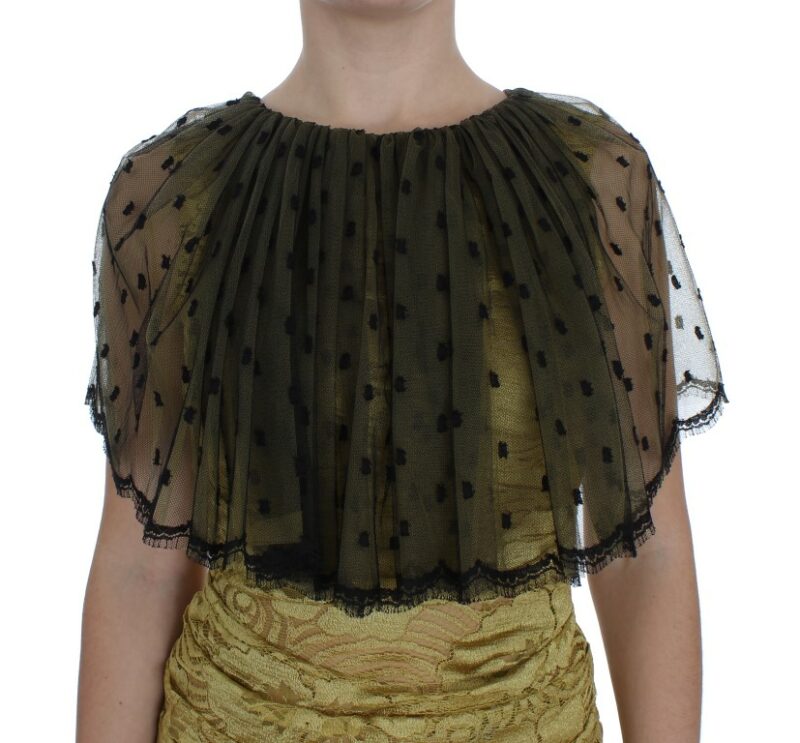 Dolce & Gabbana Yellow Floral Lace Sheath Dress - Image 5