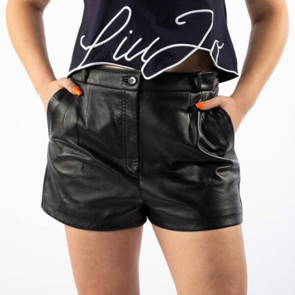 Dolce & Gabbana Black Lambskin Women's Short