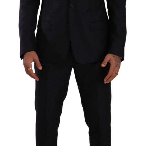 Dolce & Gabbana Elegant Slim Fit Wool Silk Cashmere Men's Suit