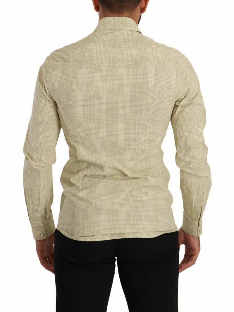 Dolce & Gabbana Elegant Sicilia Checkered Cotton Shirt - Image 2
