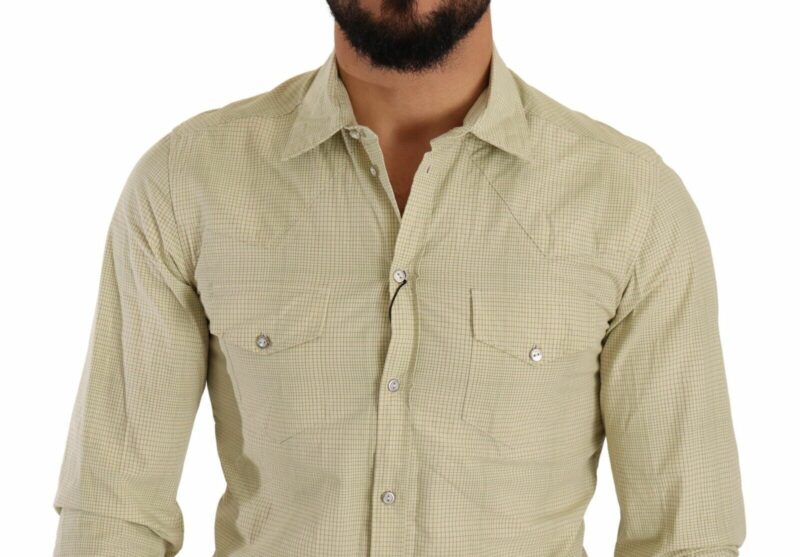Dolce & Gabbana Elegant Sicilia Checkered Cotton Shirt - Image 3