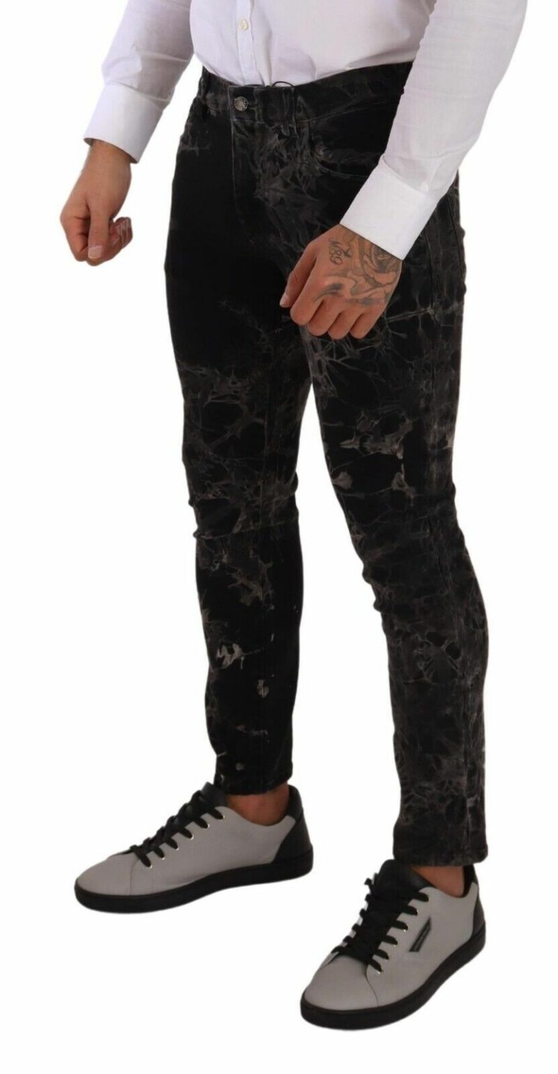 Dolce & Gabbana Slim Fit Patterned Skinny Jeans - Image 3