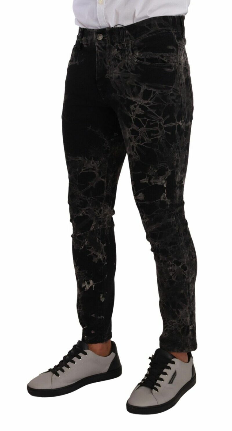 Dolce & Gabbana Slim Fit Patterned Skinny Jeans - Image 4