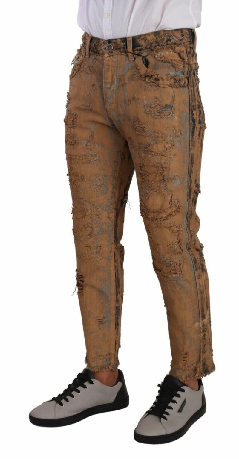 Dolce & Gabbana Authentic Distressed Denim Classic Trousers - Image 2