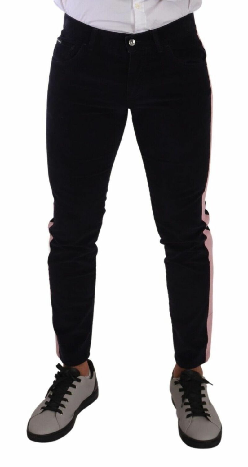 Dolce & Gabbana Elegant Slim Fit Corduroy Skinny Jeans - Image 4