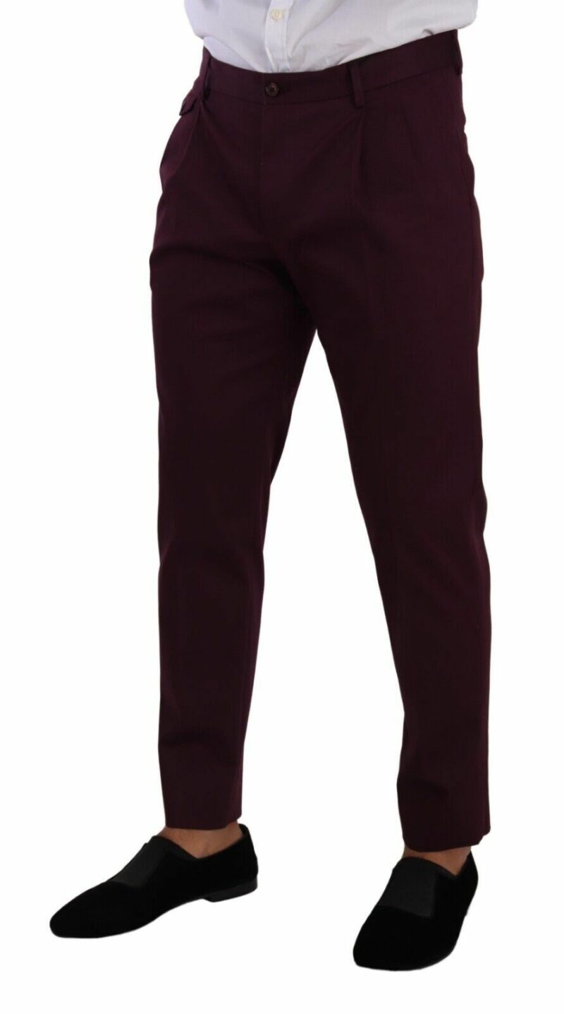 Dolce & Gabbana Elegant Purple Chinos for the Modern Man - Image 2