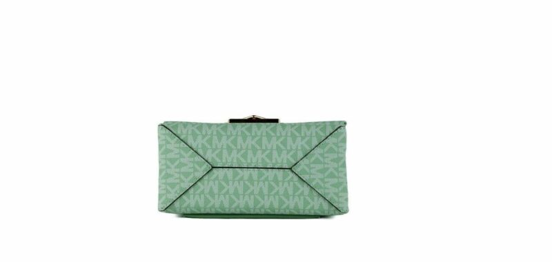 Michael Kors Cece Small Sea Green Signature PVC Convertible Flap Crossbody Bag - Image 3
