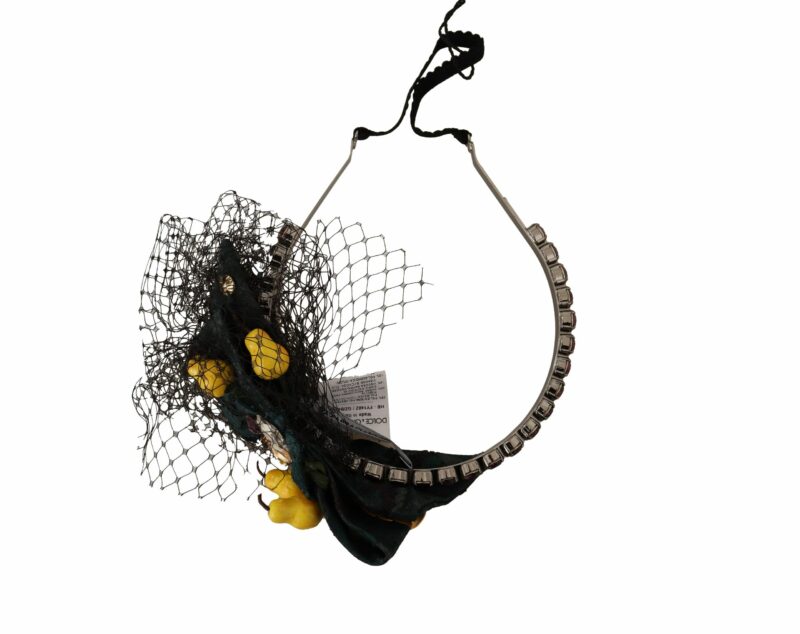 Dolce & Gabbana Charming Sicilian Lemon Crystal Headband - Image 4