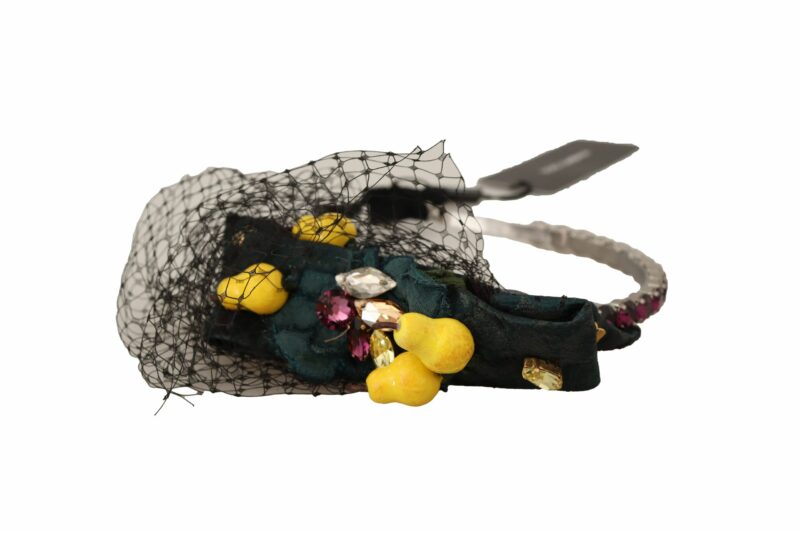 Dolce & Gabbana Charming Sicilian Lemon Crystal Headband - Image 5