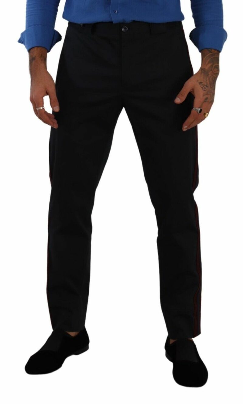 Dolce & Gabbana Chic Slim Fit Chinos Pants in Blue - Image 4