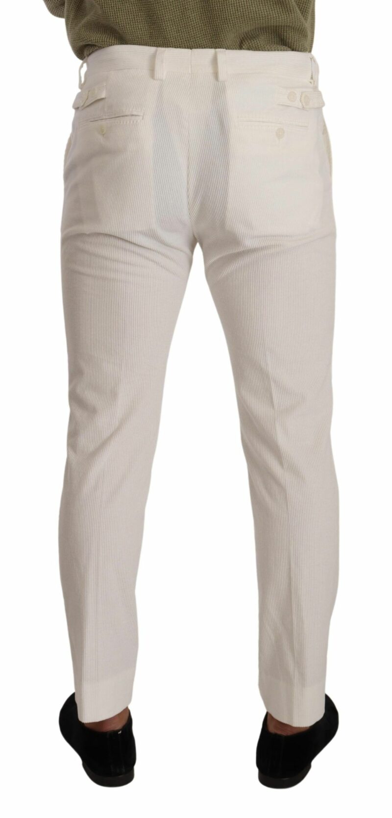Dolce & Gabbana Elegant Slim Fit Cotton Trousers - Image 2