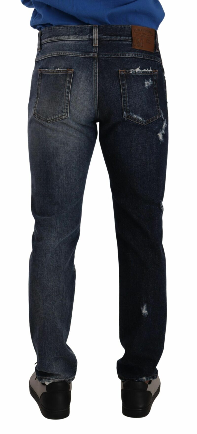 Dolce & Gabbana Chic Tattered Denim Jeans - Image 4