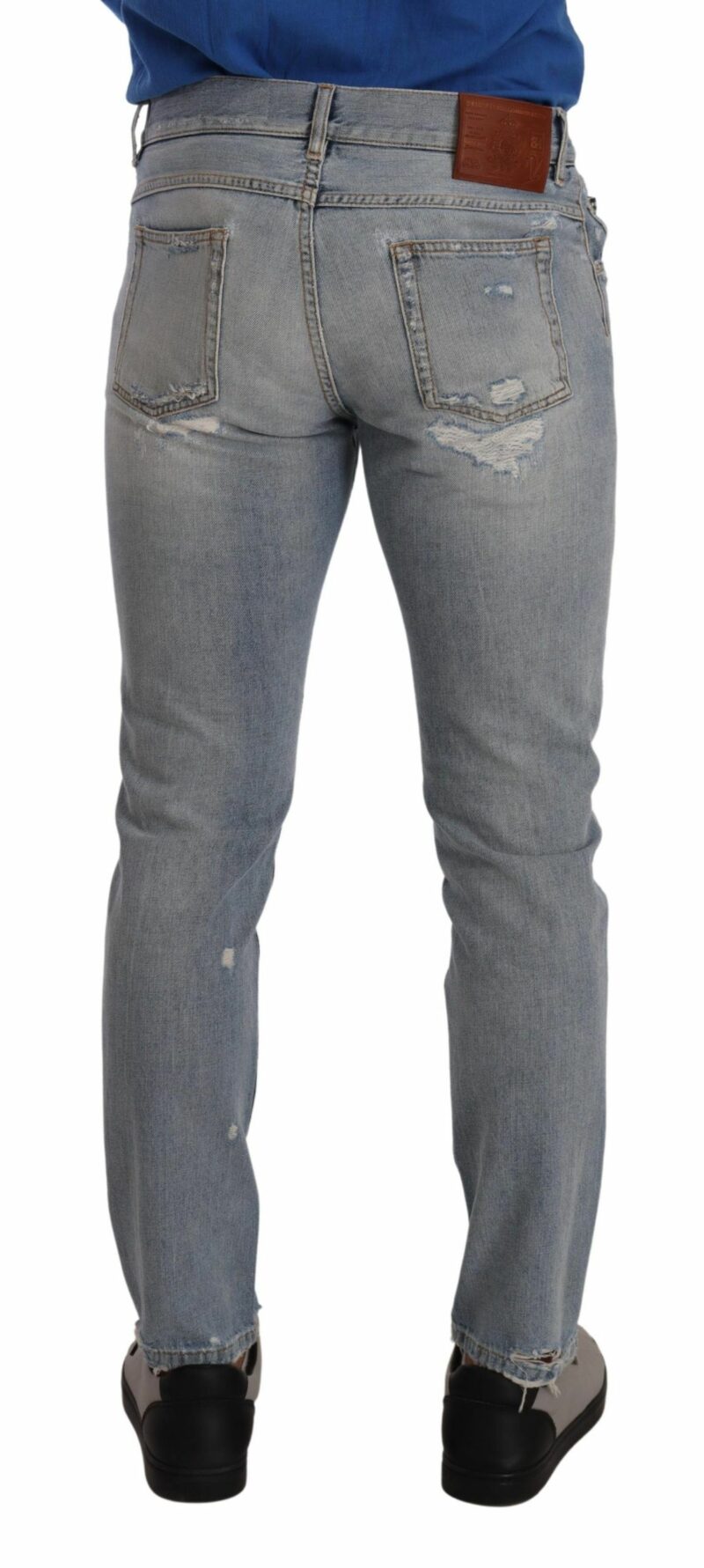 Dolce & Gabbana Elegant Light Blue Straight Denim Jeans - Image 3