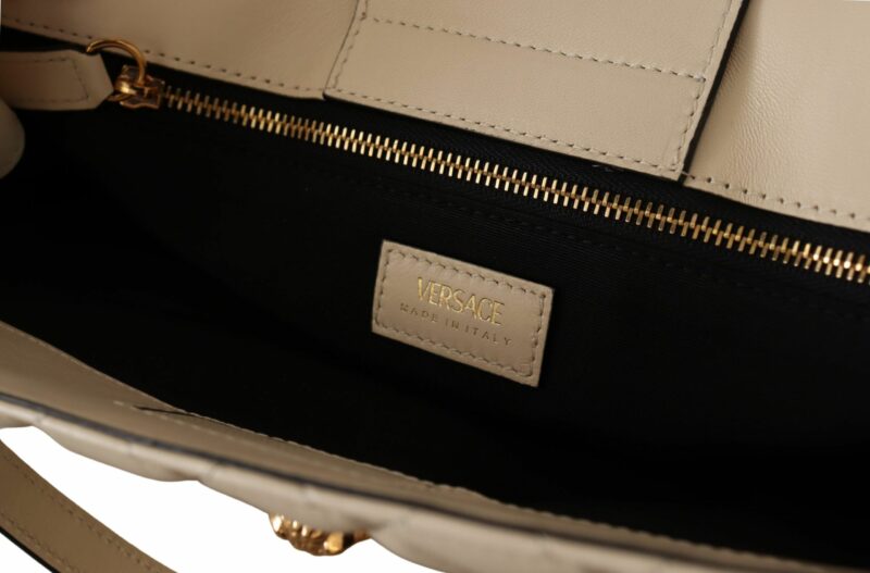 Versace Elegant Quilted Nappa Leather Tote - Image 7