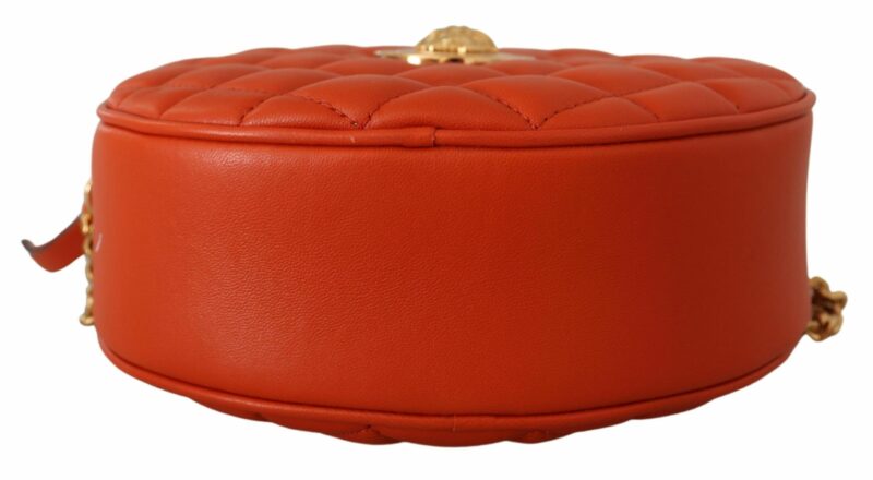 Versace Elegant Round Nappa Leather Crossbody Bag - Image 4