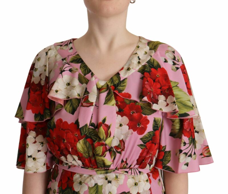 Dolce & Gabbana Enchanting Floral Silk Maxi Dress - Image 3