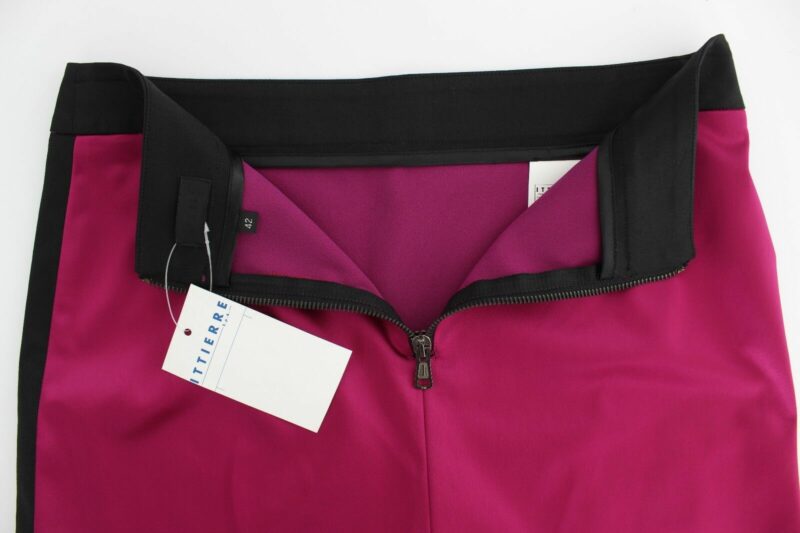 Dolce & Gabbana Elegant Pencil Skirt in Black and Pink - Image 4