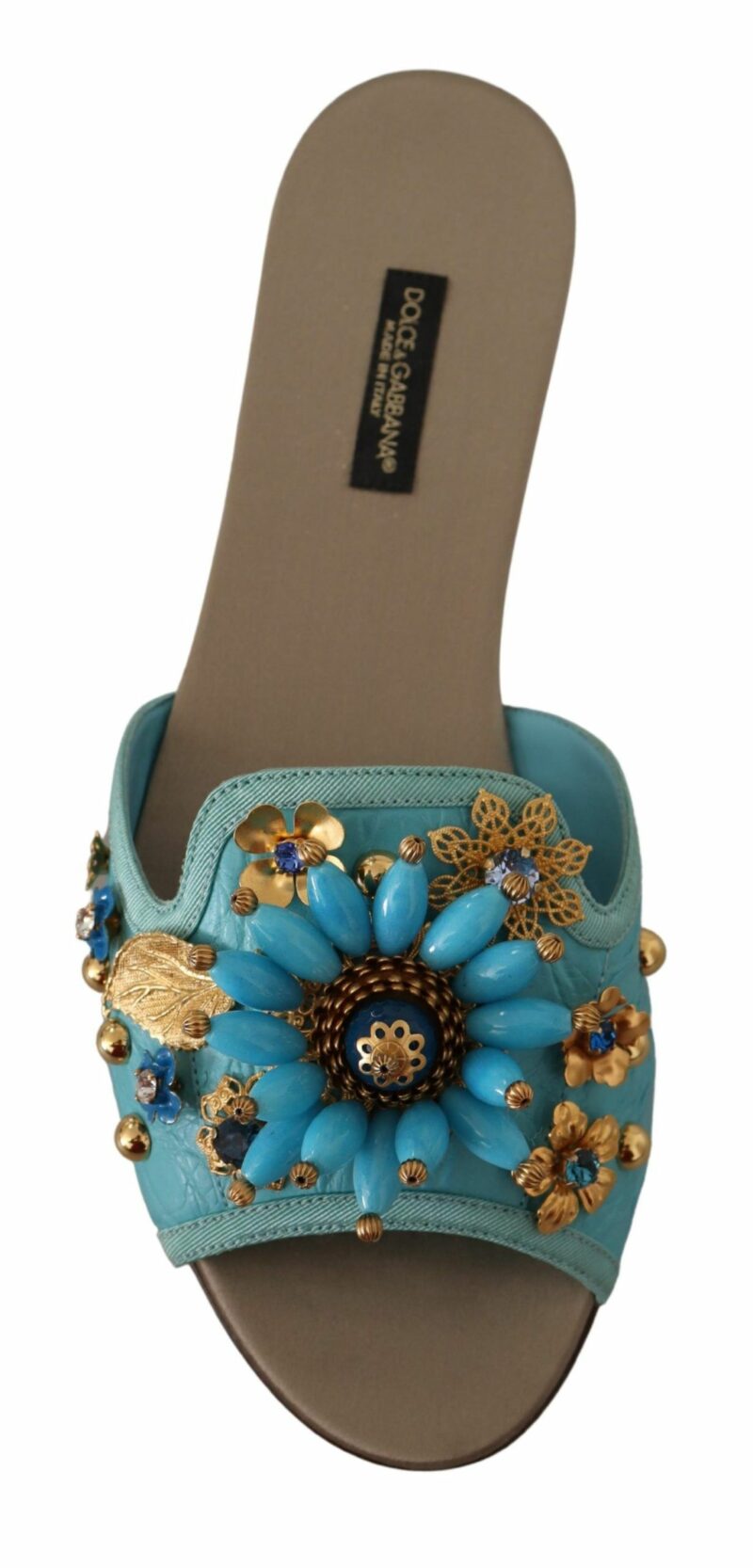 Dolce & Gabbana Exquisite Crystal-Embellished Exotic Leather Sandals - Image 3