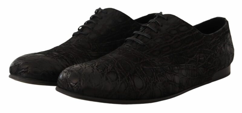 Dolce & Gabbana Elegant Exotic Leather Oxford Shoes - Image 3