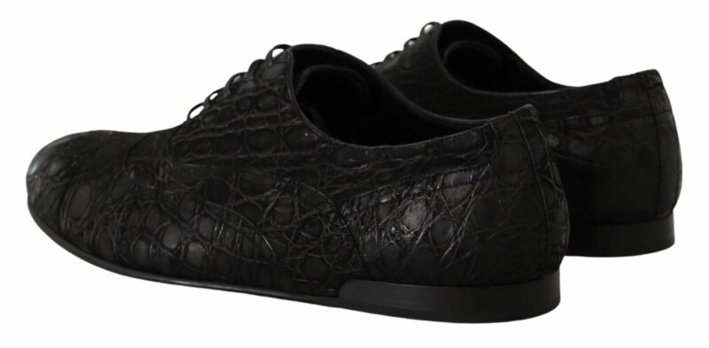 Dolce & Gabbana Elegant Exotic Leather Oxford Shoes - Image 4