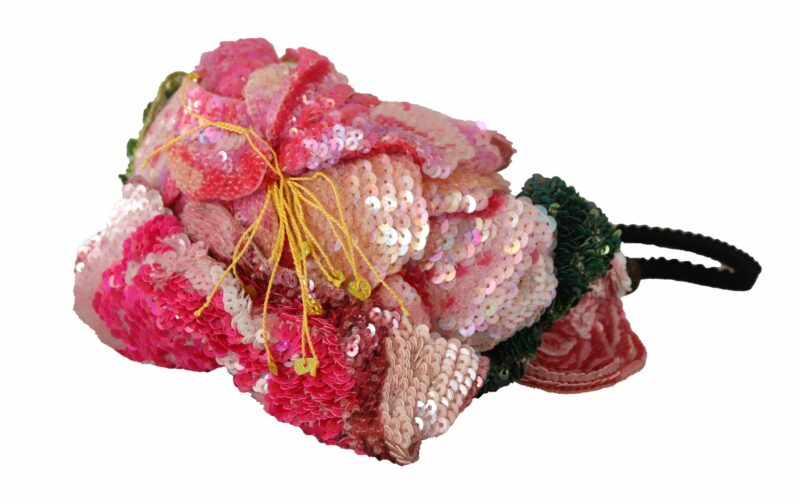 Dolce & Gabbana Multicolored Sequined Diadem Headband - Image 4