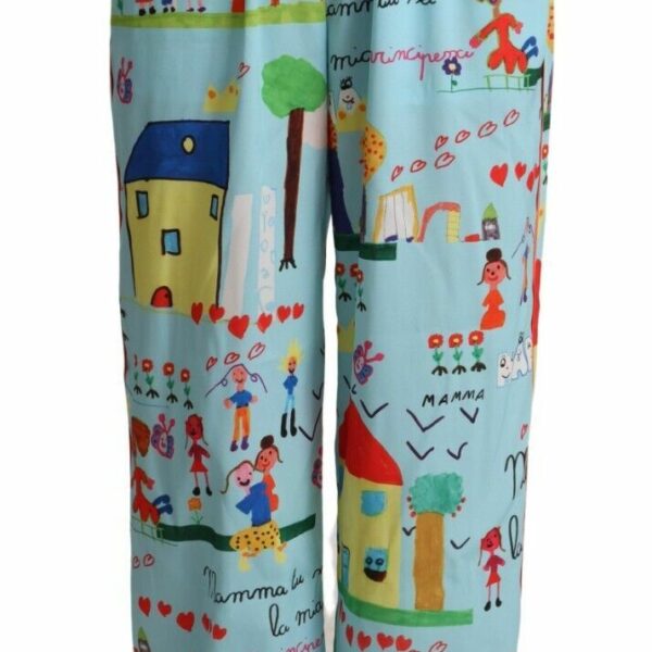 Dolce & Gabbana Elegant Wide Leg Printed Pants