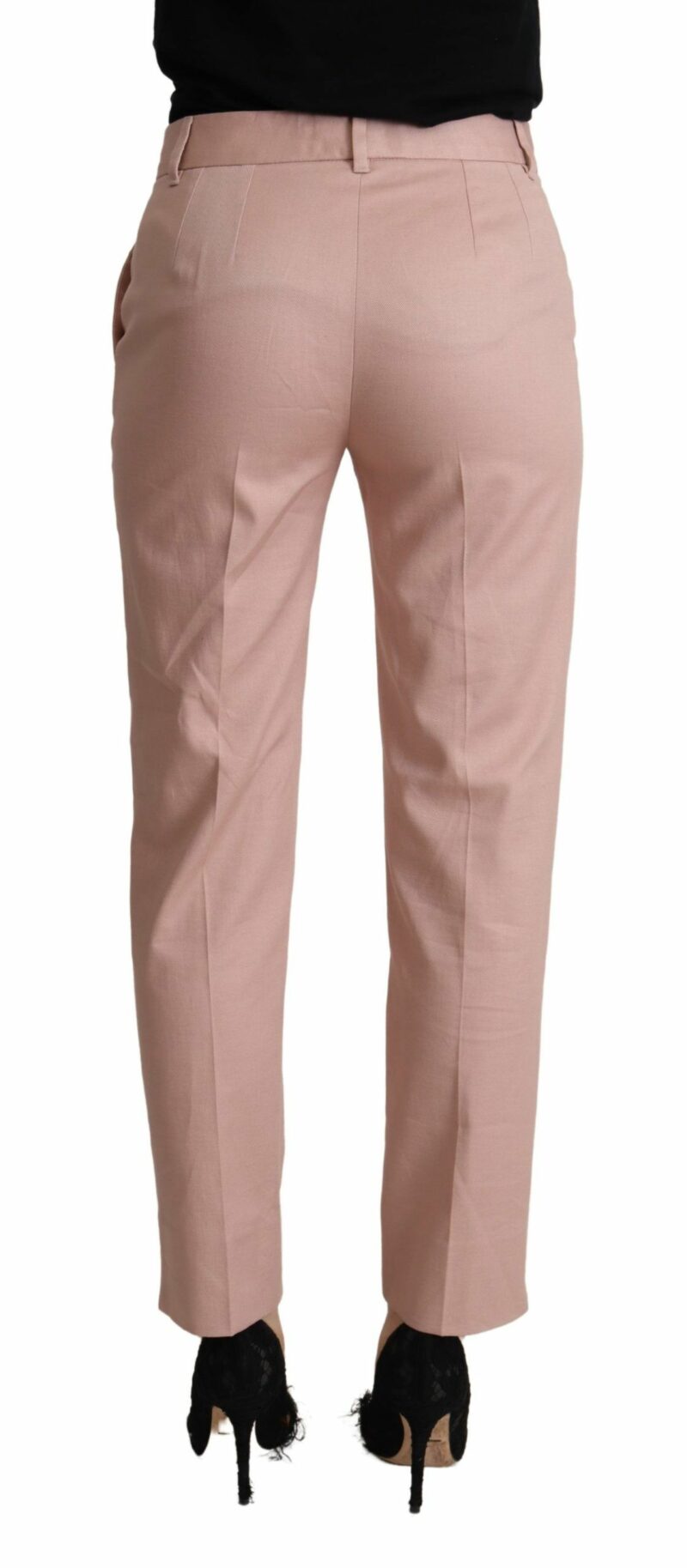 Dolce & Gabbana Elegant Pink Tapered Pants for Sophisticated Style - Image 3