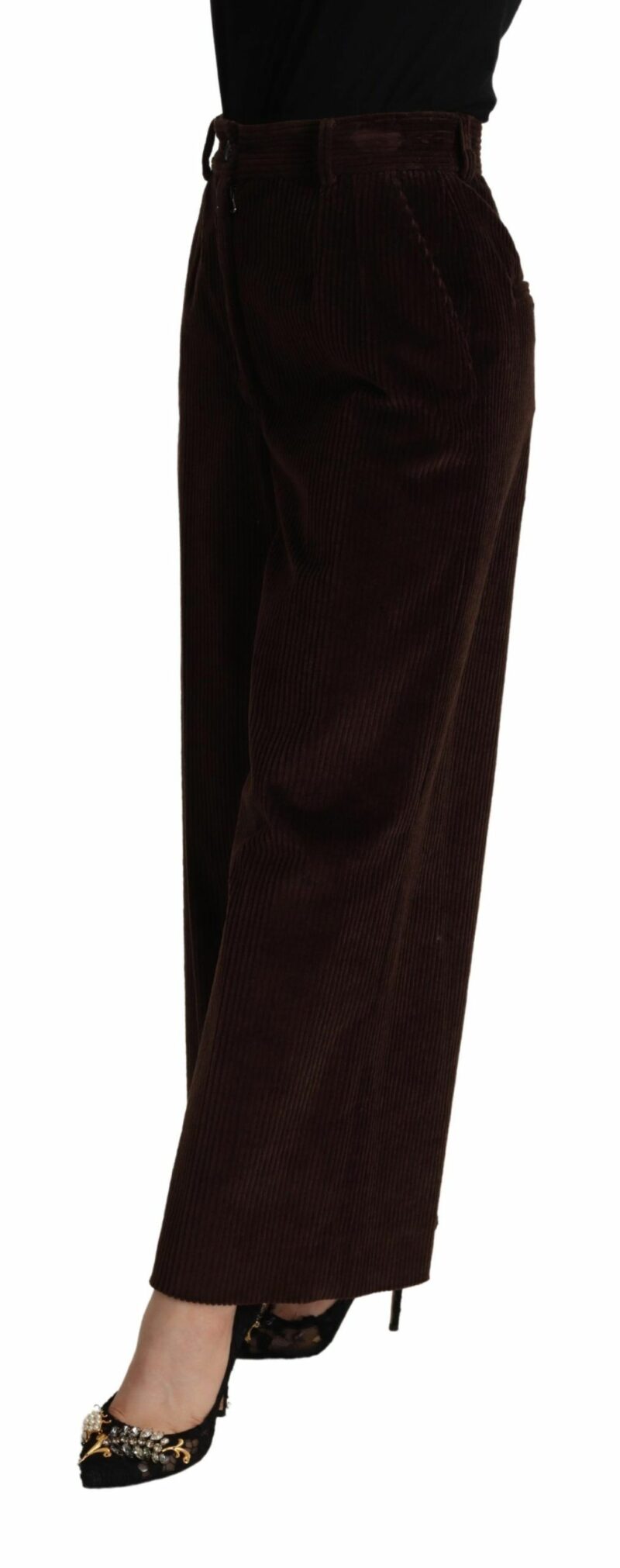 Dolce & Gabbana Elegant High-Waisted Wide Leg Pants - Image 2