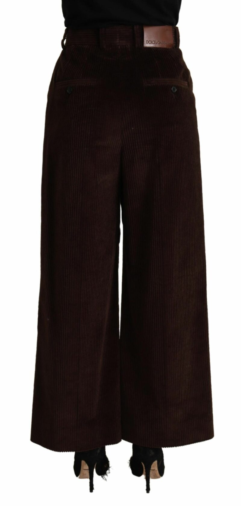 Dolce & Gabbana Elegant High-Waisted Wide Leg Pants - Image 3