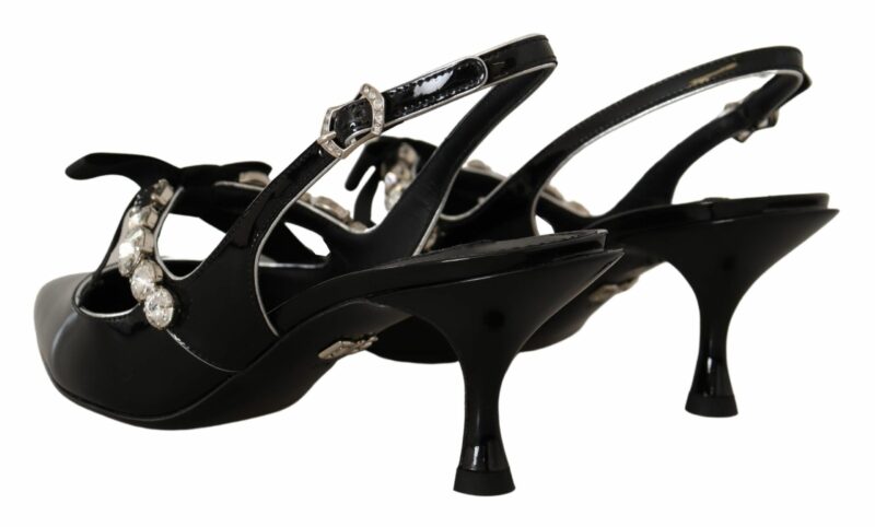 Dolce & Gabbana Elegant Crystal Slingback Heels Pump - Image 2