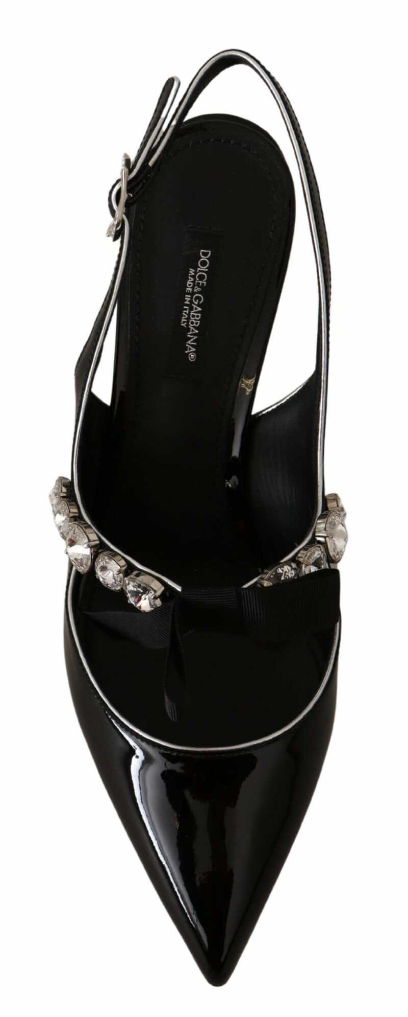 Dolce & Gabbana Elegant Crystal Slingback Heels Pump - Image 5
