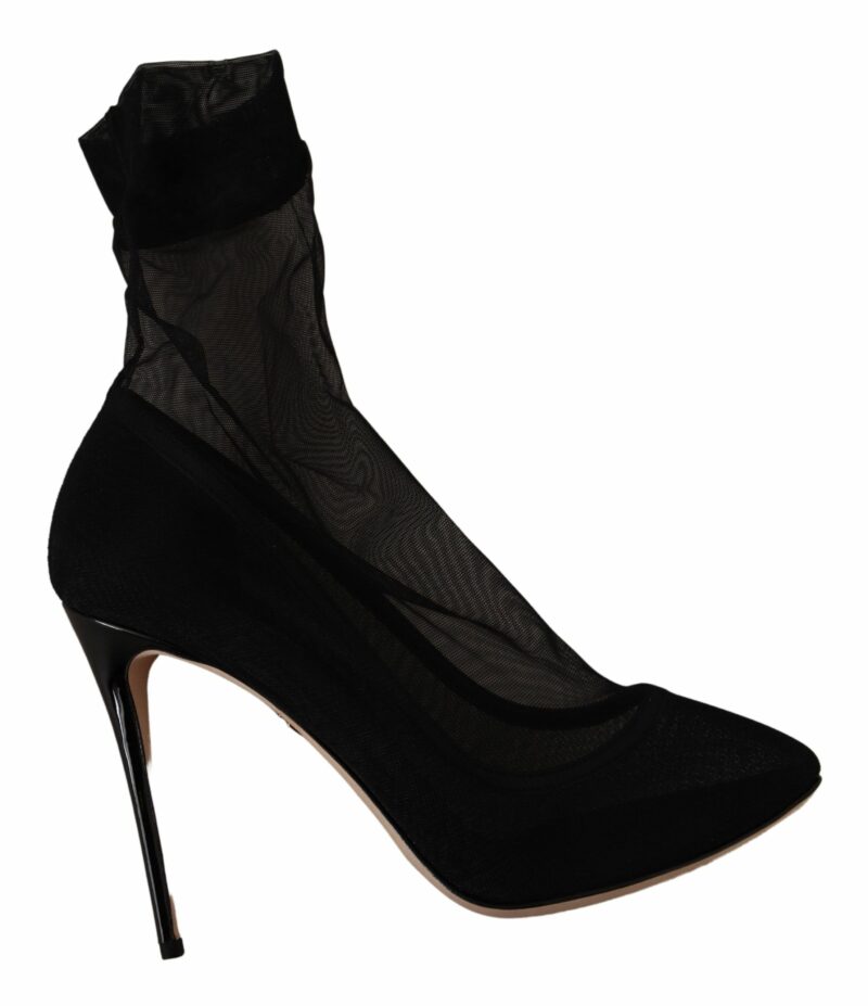 Dolce & Gabbana Elegant Stretch Sock Boot Pumps - Image 2