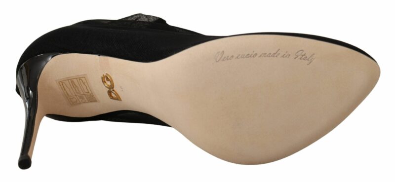 Dolce & Gabbana Elegant Stretch Sock Boot Pumps - Image 8