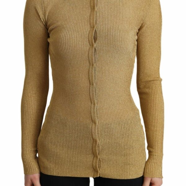 Dolce & Gabbana Glamorous Gold Snap-Button Cardigan