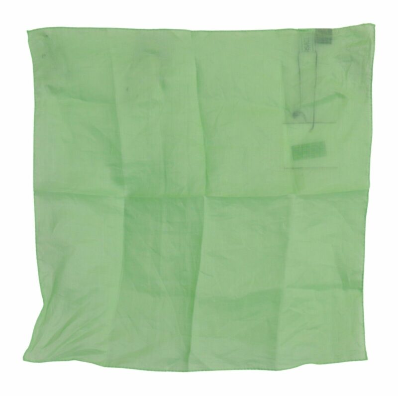 Versace Elegant Apple Green Linen Scarf - Image 4