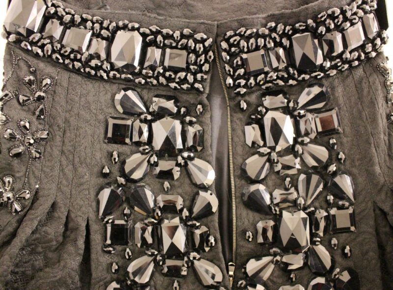 Dolce & Gabbana Black Crystal Embellished Masterpiece Skirt - Image 7