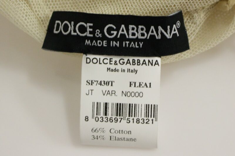 Dolce & Gabbana Elegant Beige Tank Top Blouse - Image 6
