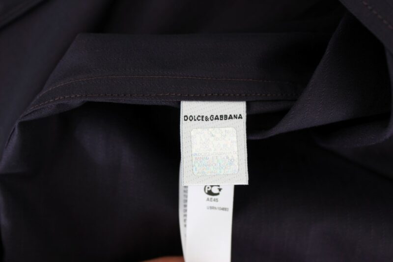 Dolce & Gabbana Elegant Purple Striped Cotton Nightshirt - Image 7
