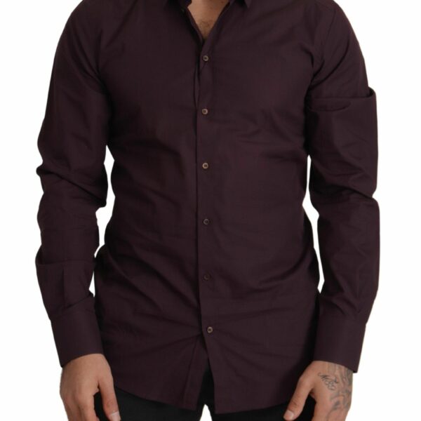Dolce & Gabbana Regal Purple Slim Fit Dress Shirt