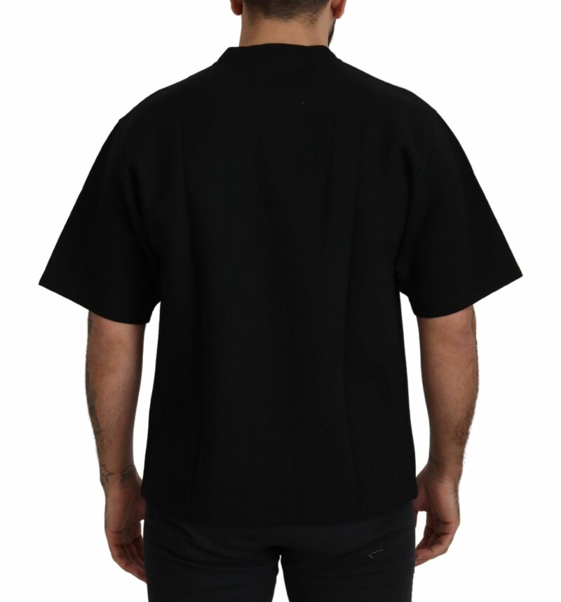 Dolce & Gabbana Elegant Black Cotton Blend Crewneck T-Shirt - Image 2