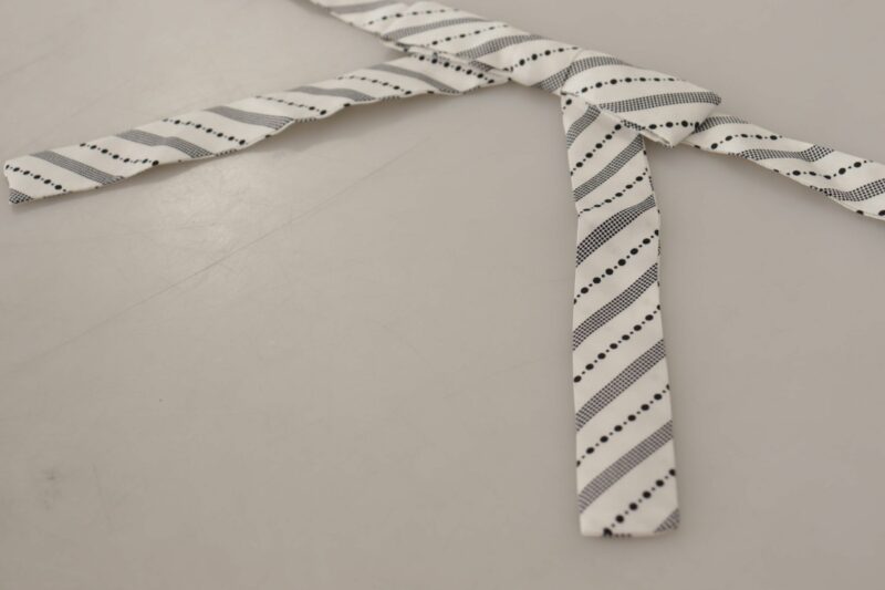 Dolce & Gabbana Chic Polka Dot Silk Bow Tie - Image 3