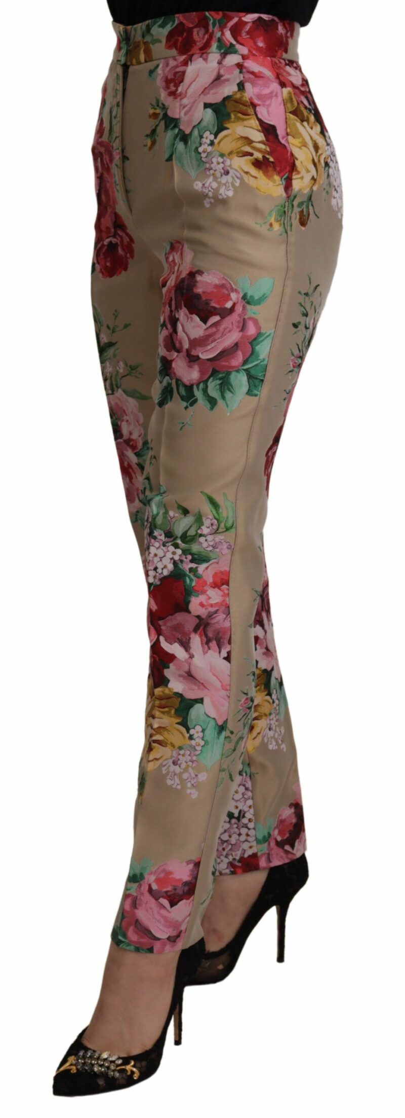 Dolce & Gabbana Floral High-Waist Dress Pants - Image 3