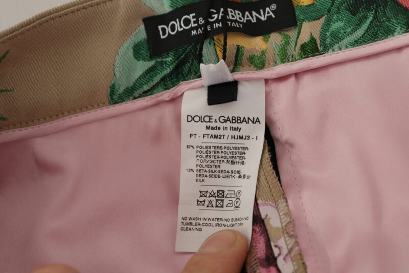 Dolce & Gabbana Floral High-Waist Dress Pants - Image 8
