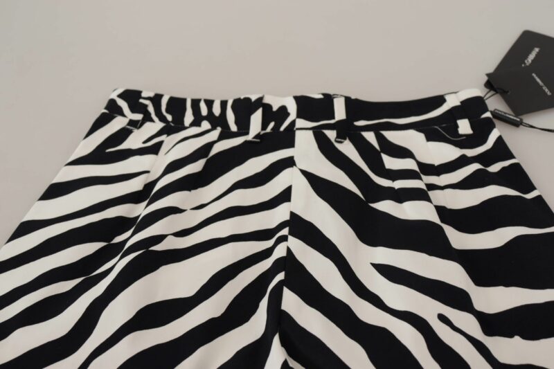 Dolce & Gabbana Zebra Print Mid Waist Hot Pants - Image 6