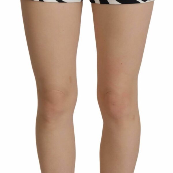 Dolce & Gabbana Zebra Print Mid Waist Hot Pants