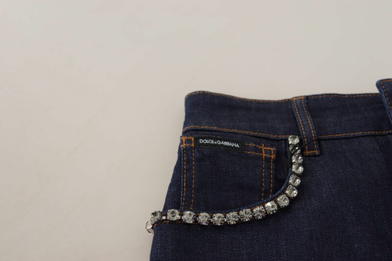 Dolce & Gabbana Chic High Waist Hot Pants Shorts with Crystal Detailing - Image 4