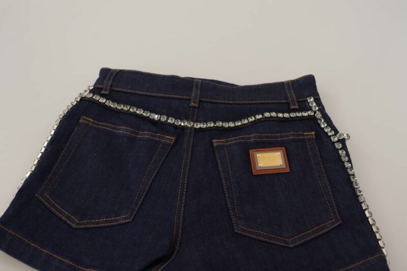 Dolce & Gabbana Chic High Waist Hot Pants Shorts with Crystal Detailing - Image 7
