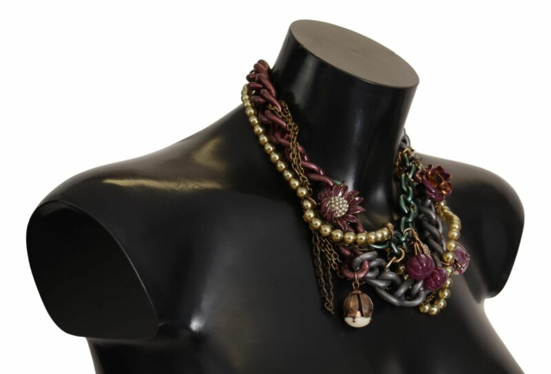 Dolce & Gabbana Sicilian Elegance Gold-Tone Statement Necklace - Image 2