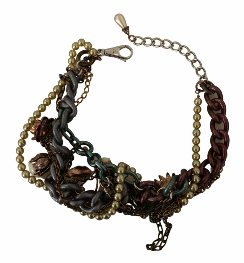 Dolce & Gabbana Sicilian Elegance Gold-Tone Statement Necklace - Image 5